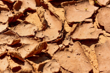 Dry cracked ground texture
