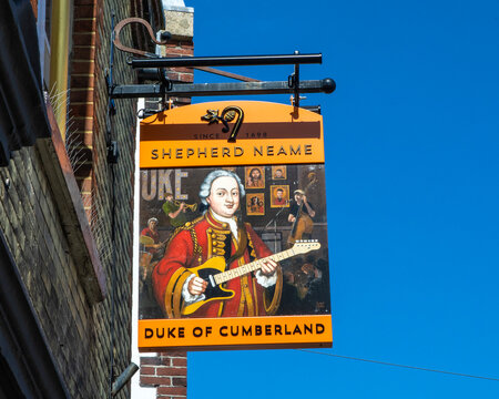 The Duke of Cumberland Public House in Whitstable, Kent