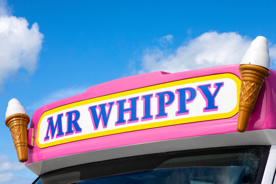 Mr Whippy Sign on an Ice Cream Van