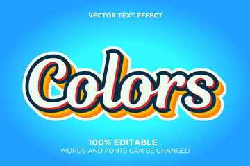 Colors Text Style Effect