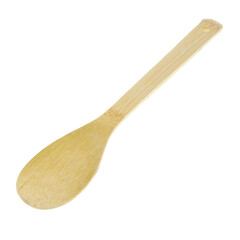 Wooden kitchen spatula isolated on the transparent background
