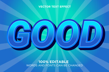 Editable text effect good design 