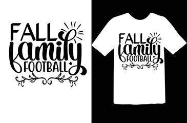Obraz premium Fall family football svg design