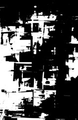 Fototapeta premium Grunge texture black and white vector. Vertical abstract background