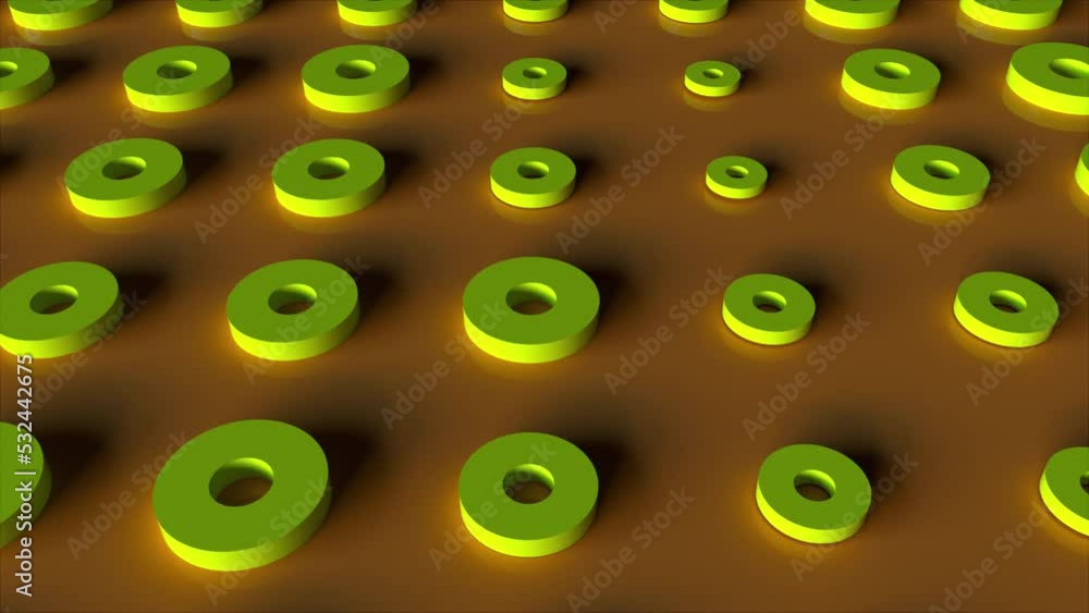 Aufkleber 3d circles. computer generated 3d render