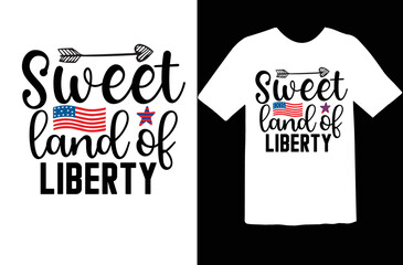 Sweet land of liberty svg design