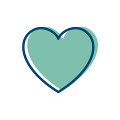 heart - valentine icon vector design template