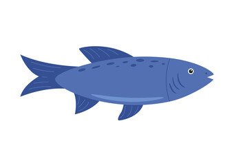 Vector river or sea fish