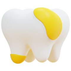 decay 3d render icon illustration