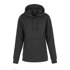 
Women's black color hooded sweatshirt