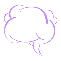 vector illustration Speech Bubbles Hand Drawn