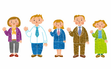 ビジネスパーソンのセット　案内