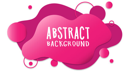 abstract modern liquid forms and shapes with circles and dotted patterns. Fluid flat color design elements collection. Vector illustration