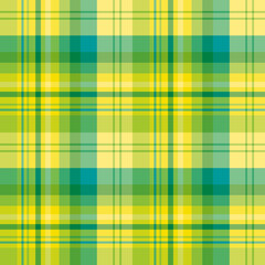 Seamless pattern in excellent yellow and green colors for plaid, fabric, textile, clothes, tablecloth and other things. Vector image.