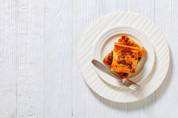 pumpkin chocolate chips sheet cake, top view
