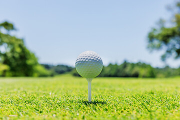 緑の芝生が綺麗なゴルフ場