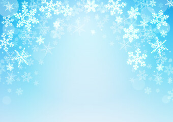 クリスマス　雪　結晶
christmas background with snowflakes