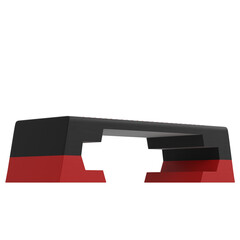 Obraz premium 3D rendering illustration of an aerobic step up exercise equipment