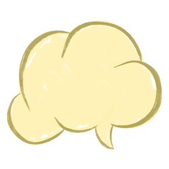 illustration Speech Bubbles Hand Drawn