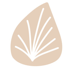 leaves hand drawn vector element