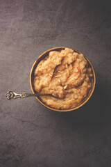 Khas Khas ka Halwa also called Post Halva or sheera or sooji made using poppy seeds, ghee and sugar