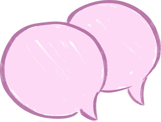 illustration Speech Bubbles Hand Drawn