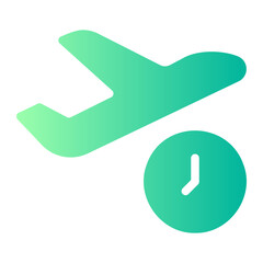 flight time gradient icon