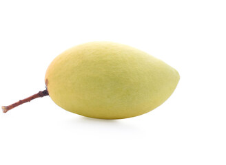 mango slice isolated on white background Clipping Path