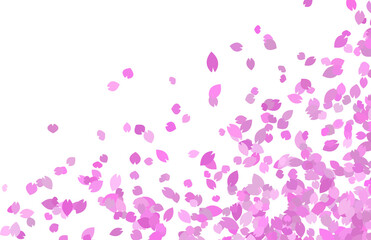 Sakura petal corner fade