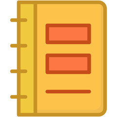 Notebook Vector Icon 