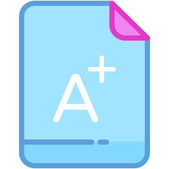 A Plus Grade Vector Icon