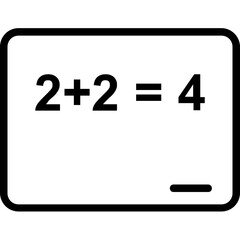 Math Question Vector Icon 