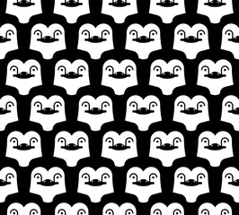 Penguin pattern seamless. Penguins background. polar bird texture