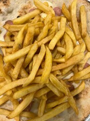 french fries in the market