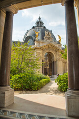 Paris, France. August 2022. The courtyard and colonnade of the Petit Palais in Paris.