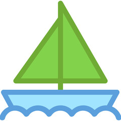 Sailboat Vector Icon
