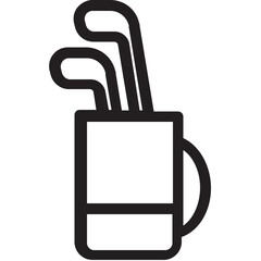 Golf Bag Vector Icon