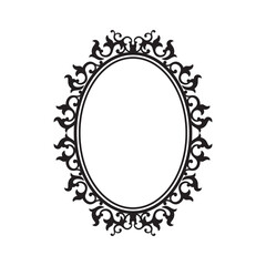 vintage frame logo design, ornament, retro, emblem