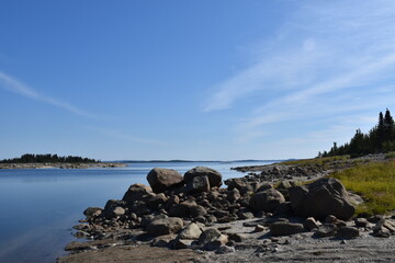 La grande river, Transtaiga road, Baie James, Québec, Canada