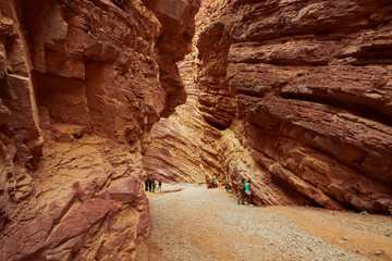 Natural amphitheater in the Quebrada de las Conchas, Cafayate, Argentina
