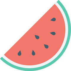 slice of watermelon vector