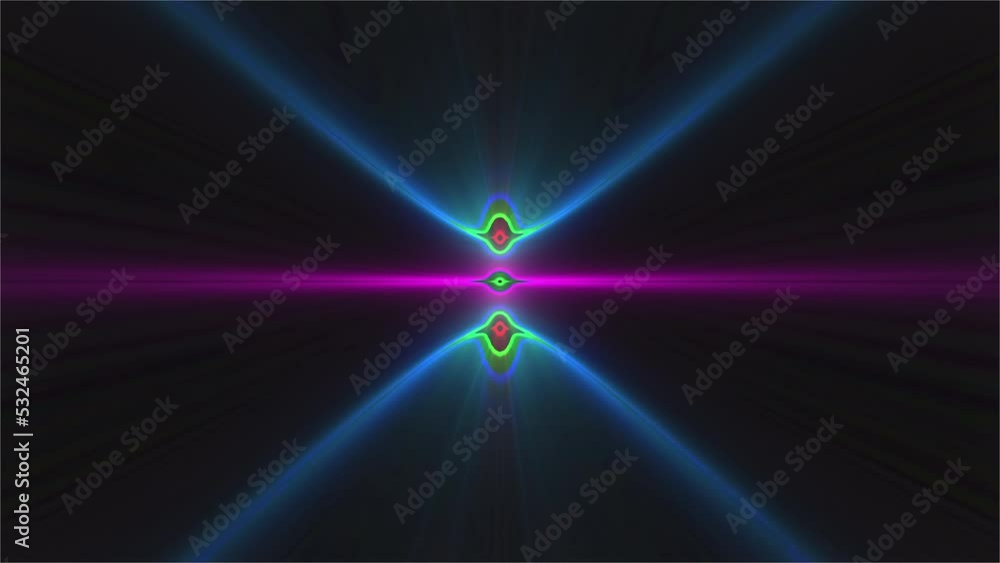 Poster abstract glow lines. computer generated 3d render
