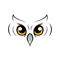 Owl Logo template for your brand. vector logo isolated background
