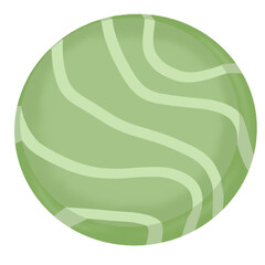 Green Tea Chocolate Illustration