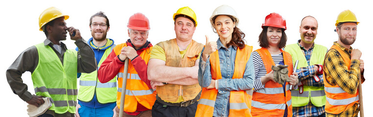 Employees from construction and industry