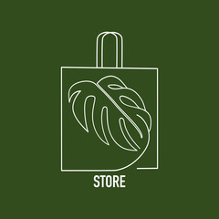 illustration monstera leaf vector icon logo © argaferfil