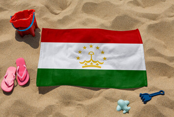 Beach Towel - Flag of Tajikistan