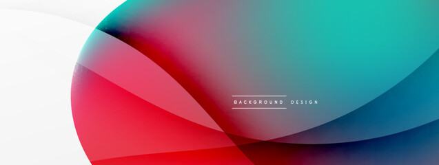 Abstract background. Fluid gradient color wave template for wallpaper, banner, background or landing