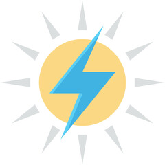 Solar Energy Vector Icon 