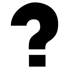 question mark symbol. Question Icon flat design style
